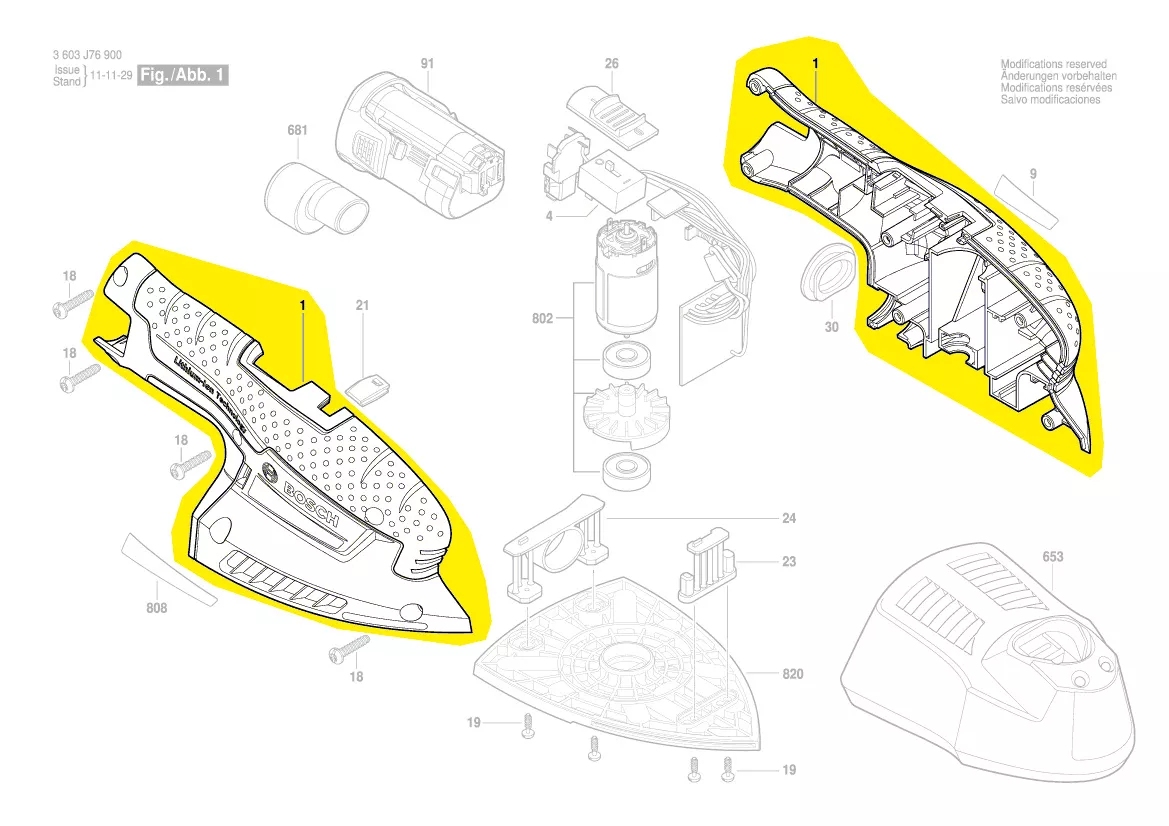 Coquille réf. 2 609 005 280 Bosch
